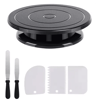 7 Piece Cake Decorating Tools Kit With Rotating Turntable And Spatulas 4