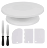7 Piece Cake Decorating Tools Kit With Rotating Turntable And Spatulas 5