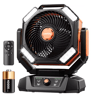 Portable Camping Fan With 20000mAh Battery And LED Lantern For Outdoor Use 7