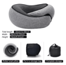 Memory Foam Neck Pillow With Head Support Cushion For Travel And Home Comfort 5