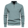 Mens High Collar Knitted Cardigan Zipper Sweater For Autumn And Winter 0