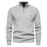 Mens High Collar Knitted Cardigan Zipper Sweater For Autumn And Winter 5