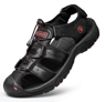 Mens Genuine Leather Sandals Casual Summer Outdoor Beach Shoes 4