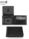 RFID Carbon Fiber Trifold Wallet For Men Ultra Thin Front Pocket Design 6
