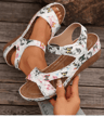 Womens Summer Wedge Sandals Soft Casual Heeled Sandals 0