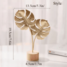 Aurelia Nordic Gold Ginkgo Leaf Sculpture For Luxury Home And Office Decor 2