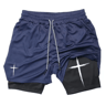 FlexCore 2 In 1 Mens Performance Shorts  Breathable Gym Running Shorts 7