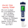 HydroSense 5 In 1 Digital Water Quality Tester With PH TDS EC Salinity And Temperature Display 4
