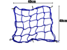 MotoGrip Elastic Bungee Cargo Net With 6 Hooks For Motorcycle Helmets And Luggage 2