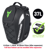 MotoCentric Waterproof Motorcycle Tail Bag And Rider Backpack For Helmet And Gear Storage 5