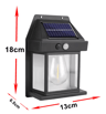 LumaGlow Outdoor Solar Wall Light With Motion Induction And Warm Tungsten Glow 4