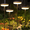 BreezeGlow Solar Swaying Pathway Lights Outdoor Waterproof Set 4