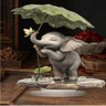 EleGrace Bohemian Elephant Figurine With Lotus Umbrella Home Decor 2