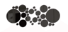 ReflectaSet 3D Acrylic Mirror Wall Stickers Round Decorative Set 5