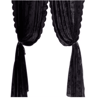 Velora Black Floral Lace Sheer Curtain Panel 4