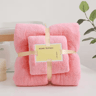 LuxeSoft Coral Velvet Bath Towel Set  Super Absorbent QuickDry 2Piece Collection 7