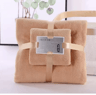LuxeSoft Coral Velvet Bath Towel Set  Super Absorbent QuickDry 2Piece Collection 4