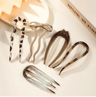 TerraShell U Shaped Tortoiseshell Hair Fork For Women  Girls 13