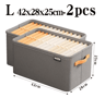 Thick Clothes Organizer Box For Pants Sweaters And Wardrobe Storage 14