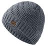 Winter Knit Plush Lined Beanie Hat 7