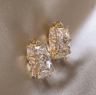 Korean Style Crystal Hoop Earrings For Women 5