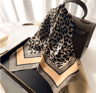 Silk Feeling Square Scarf For Women 4