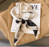 Silk Feeling Square Scarf For Women 13