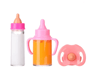 BabyBliss Magic Milk Doll Bottle Set 3
