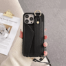 Leather Crossbody Wallet Phone Case With Ring Holder And Lanyard For IPhone 2