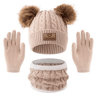 WarmNest Kids Winter Hat Scarf Gloves Set Cozy Cold Weather Accessories 5