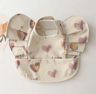 Waterproof Baby Bib With Sleeves Soft PU Feeding Bib With Pocket 10