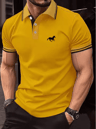 Mens Classic Polo Shirt Short Sleeve Casual Button Lapel Top 3