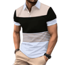 Mens Logo Print Casual Polo Shirt Short Sleeve Summer Style 6