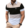 Mens Logo Print Casual Polo Shirt Short Sleeve Summer Style 8