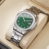 Luxury Square Dial Mens Quartz Watch Stainless Steel Business Style 14