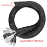 Braided Cable Sleeve PET Nylon Wire Protector Cable Wrap 9