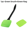 Windshield Cleaning Tool With Microfiber Pad Long Handle Car Window Cleaner 9