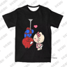 Mens Cartoon Print Two Piece Tracksuit T Shirt And Pajama Pants Set 3