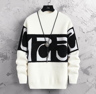 Luxe Patchwork Cashmere Sweater Mens Thick Warm Pullover 5