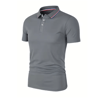 Mens Summer Breathable Polo Shirt Short Sleeve Casual Top 4