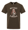 Not Fast Not Furious Sloth Oversized Cotton Streetwear T Shirt 5