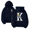 King Queen Matching Hoodies Casual Pullover Sweatshirts For Couples 7