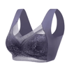 Plus Size Ice Silk Seamless Wireless Bralette With Lace Support 6