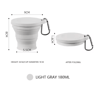 Portable Silicone Folding Cup With Hanging Hole For Travel And Outdoors 5