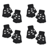 GlowSkull Halloween Skeleton Half Finger Gloves 9