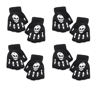GlowSkull Halloween Skeleton Half Finger Gloves 10