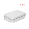Mini Metal Tin Storage Box Hinged Small Organizer Container 8