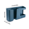 Wall Mounted Remote Control Holder Phone Charging Storage Box Organizer 8