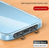 Ultra Thin Metal Phone Lanyard Patch Stainless Steel Anti Loss Hanging Tab 3