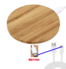 Bamboo Wireless Charger Fast Charging Pad 15W Qi Compatible 5